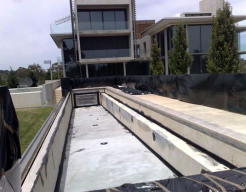 waterproofing pool process