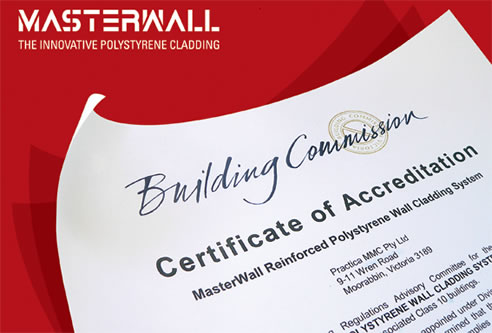 masterwall building commission certificate of accreditation