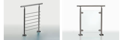 stainless steel handrails