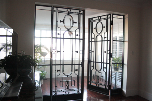Decorative Wrought Iron Door