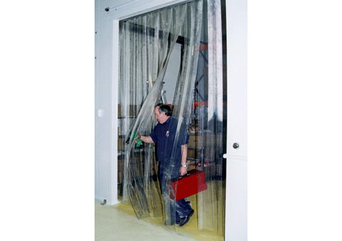 plastic strip door