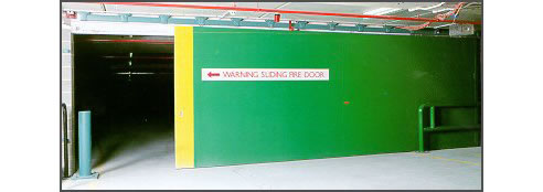 sliding fire door