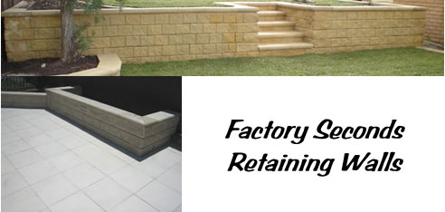 factory seconds retaining walls