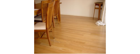 timber floor with synteko satin finish
