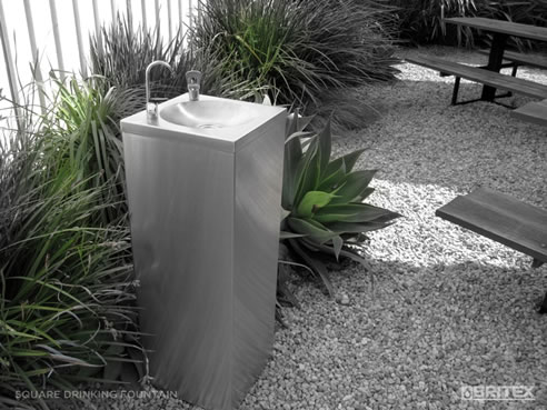 stainless steel drinking fountain