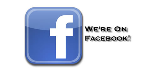 we're on facebook