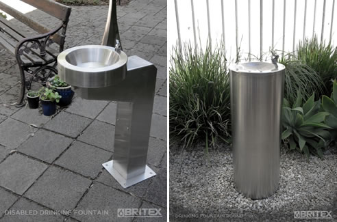 round drinking fountains