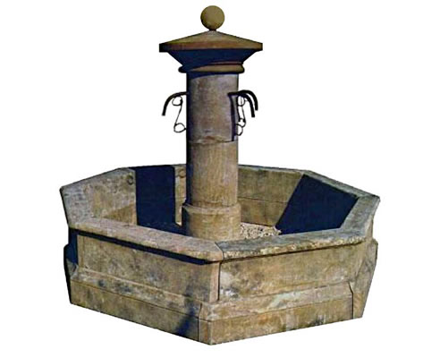 stone fountain