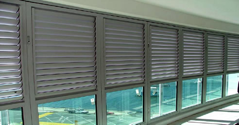 half glass balcony shutters