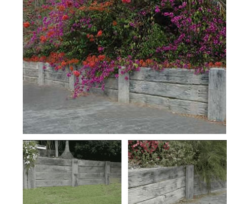 concrete sleeper retaining walls