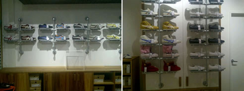 retail display wall fittings