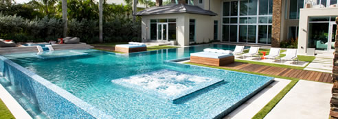 glass mosaic pool