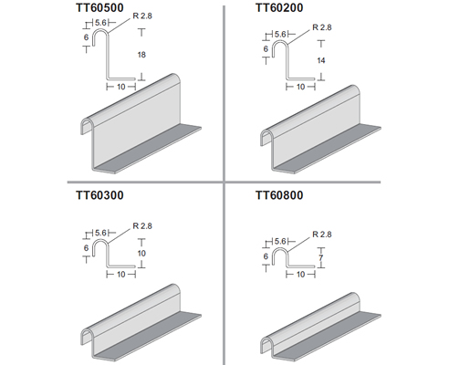 stainless steel capping tracks