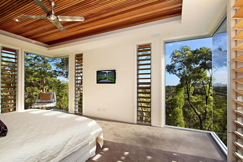 louvres in bedroom