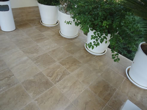 walnut travertine pavers