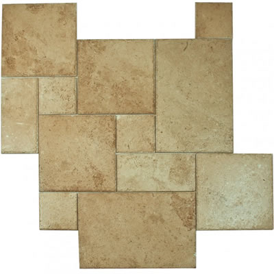 tumbled travertine pavers