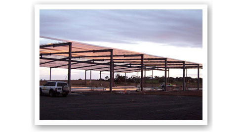 structural steel with dado panels