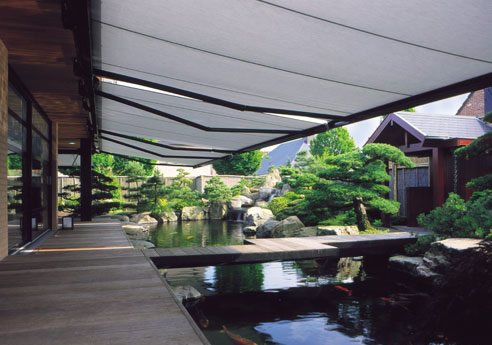 folding arm awning