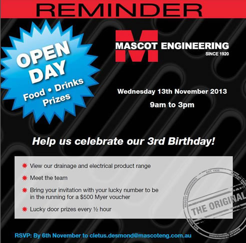mascot open day flyer
