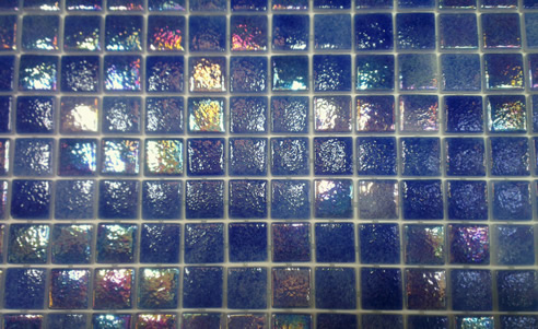 blue mosaic pool tiles