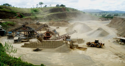 hard rock basalt quarry