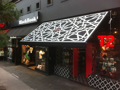 printed canopy awning at t2 south yarra