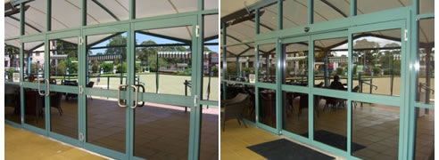 before and after automatic entry doors