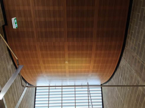 curved acoustic ceiling panels