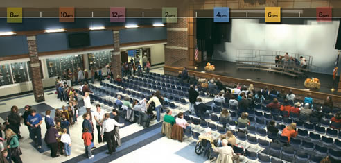 auditorium rubber flooring