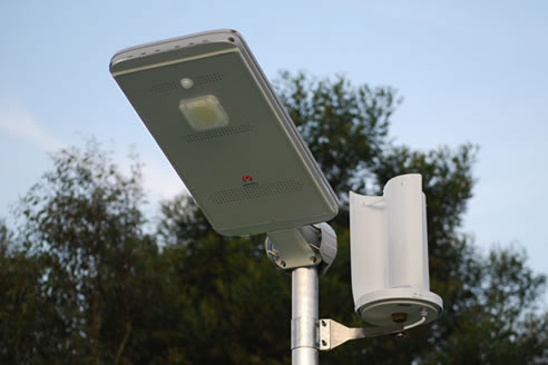 wind turbine street light