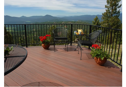 rosewood composite deck