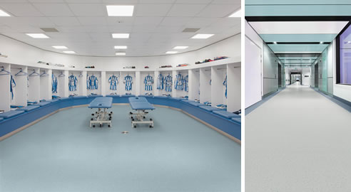 changeroom and corridor polyflor flooring