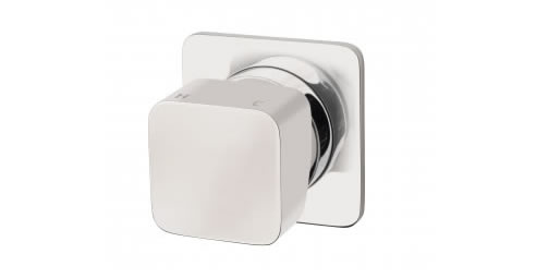 square profile chrome wall mixer