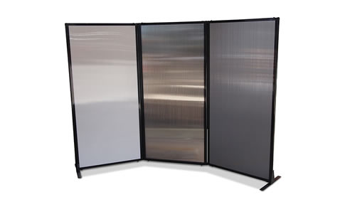 metallic portable partition