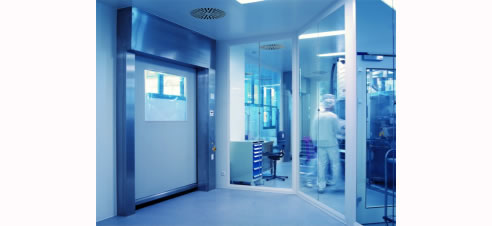 high speed clean room door