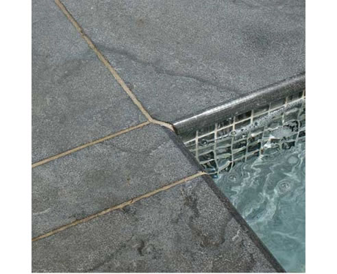 pewter limestone paving pool coping