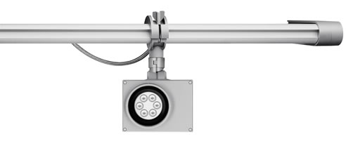 adjustable rail mounted led floodlight