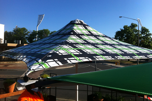 custom designed shade umbrella