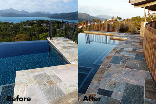 Slate Tile Rejuvenation with Intensifia | Dry-Treat