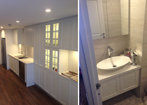 contemporary hampton style joinery