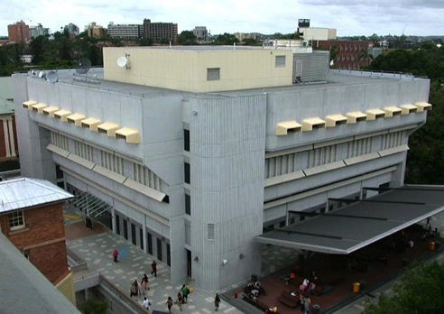 concrete facade brisbane library
