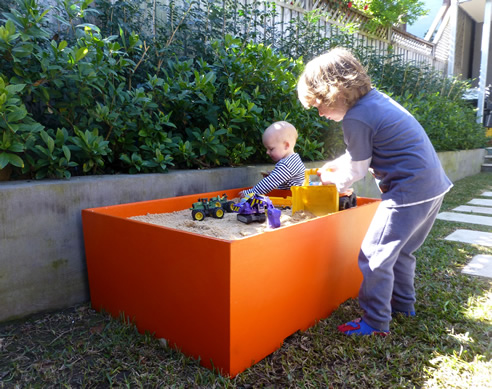 orange sandpit