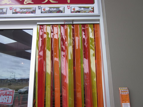 strip curtain door