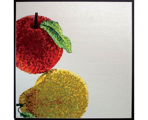 mosaic tile fruit design