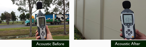 before and after acoustic boundary wall