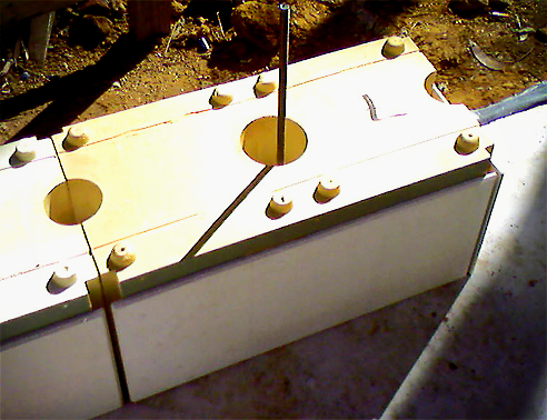 The Energy Brick structural light weight wall by Green Energy Bricks
