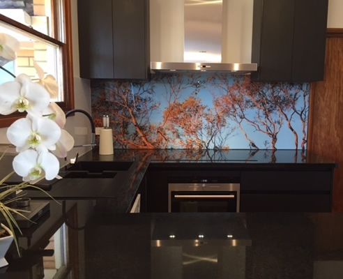 printed kitchen splashback