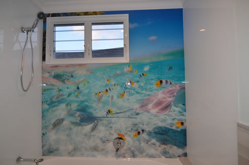 under the sea bathroom splashback 