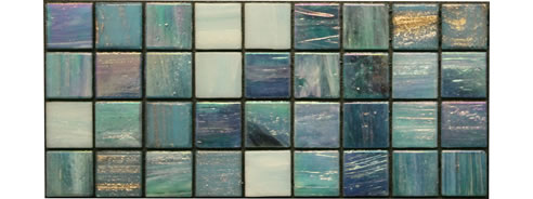 pearlescent mosaic glass tiles