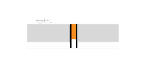 straight control joint